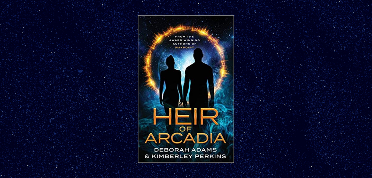 This is the featured photo for IBR book review of Heir of Arcadia by Deborah Adams and Kimberley Perkins