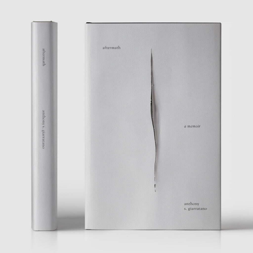Minimalist cover design featured by Coverkitchen, aftermath a memoir by anthony s giarratano