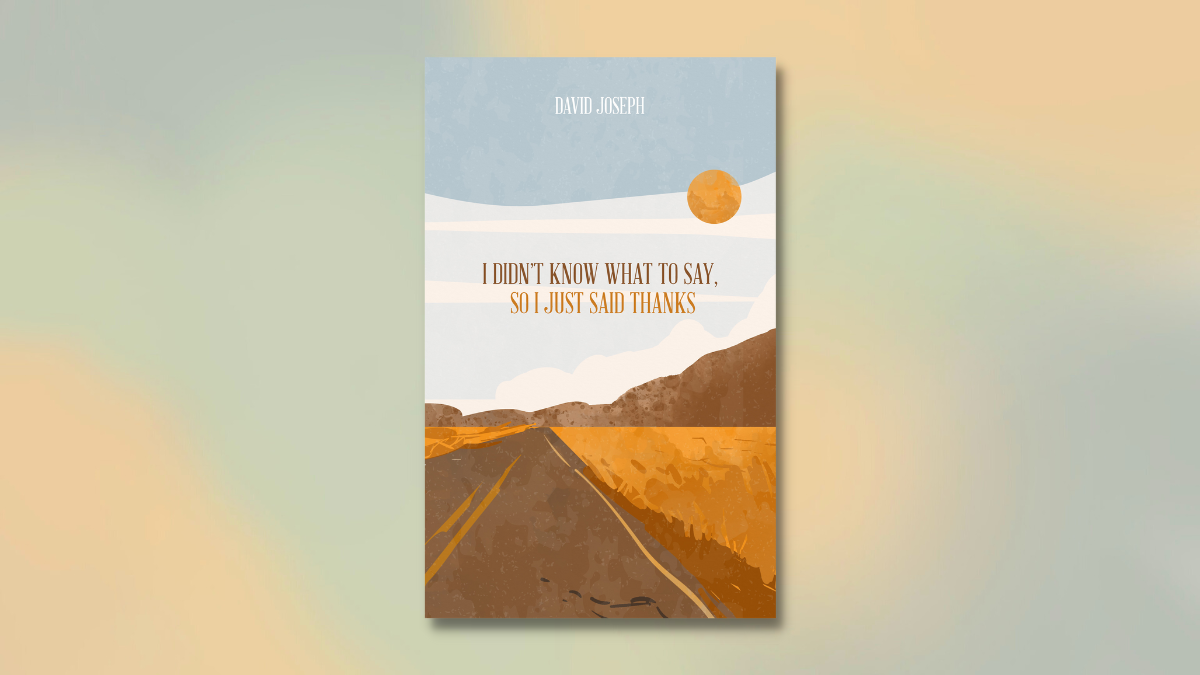I Didn't know what to say so i just said thanks book review david joseph