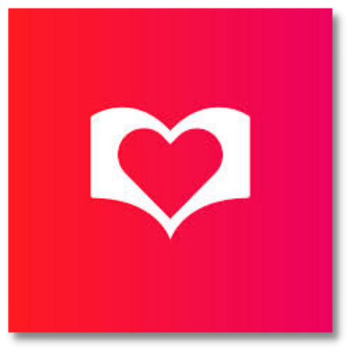 Lovereading logo features a heart surrounded by a folded book 