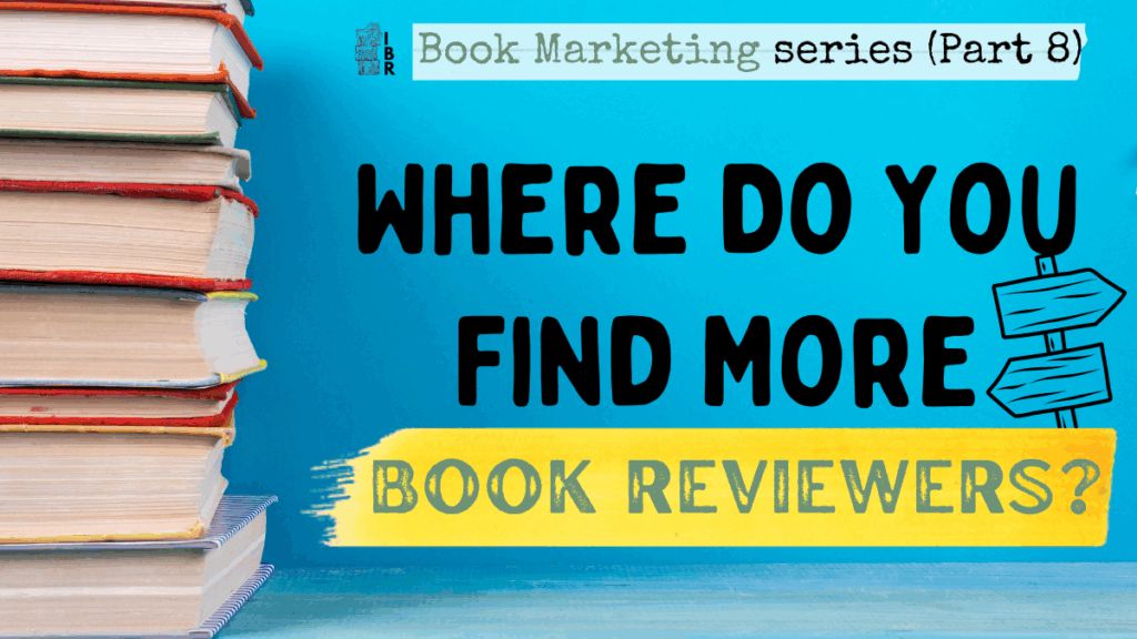 where do you find book reviewers blog post featured on blue background