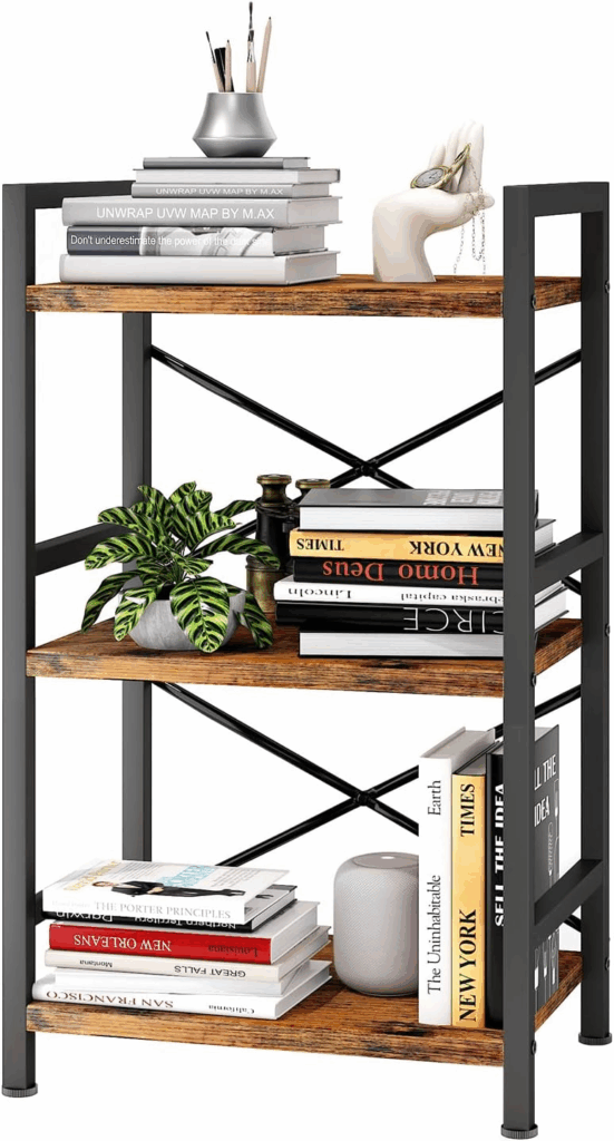 industrial small bookshelf