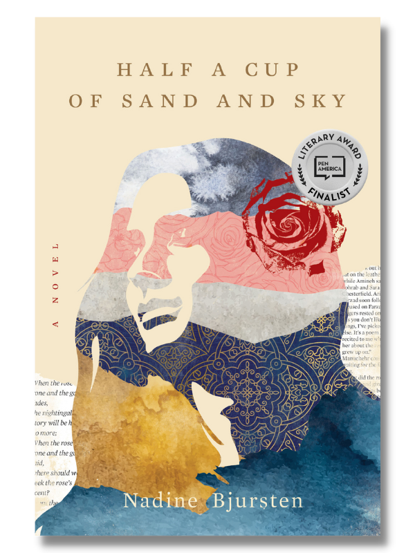 Half a cup of sand and sky by Nadine Bjursten book cover is among the best books we read in 2023